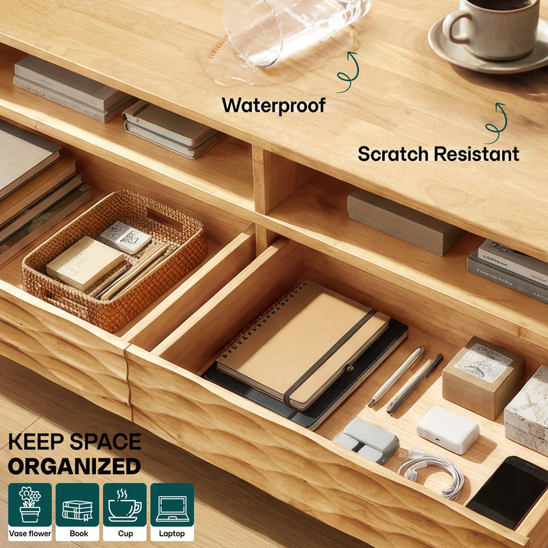 Elara Wooden Coffee Table-24