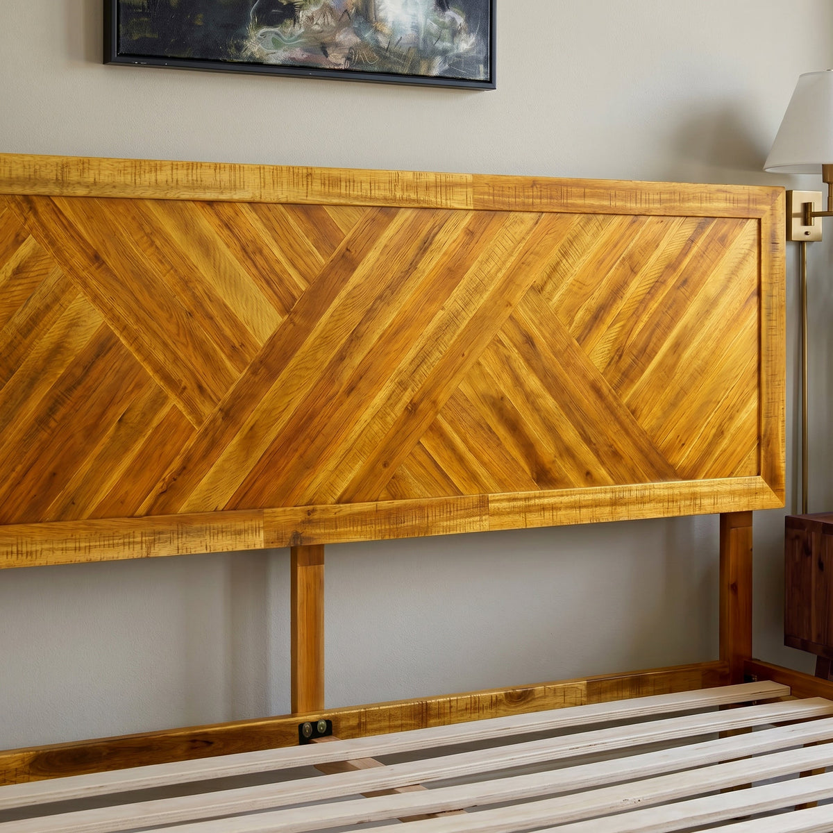 Sierra Deluxe Solid Wood Bed Frame-17