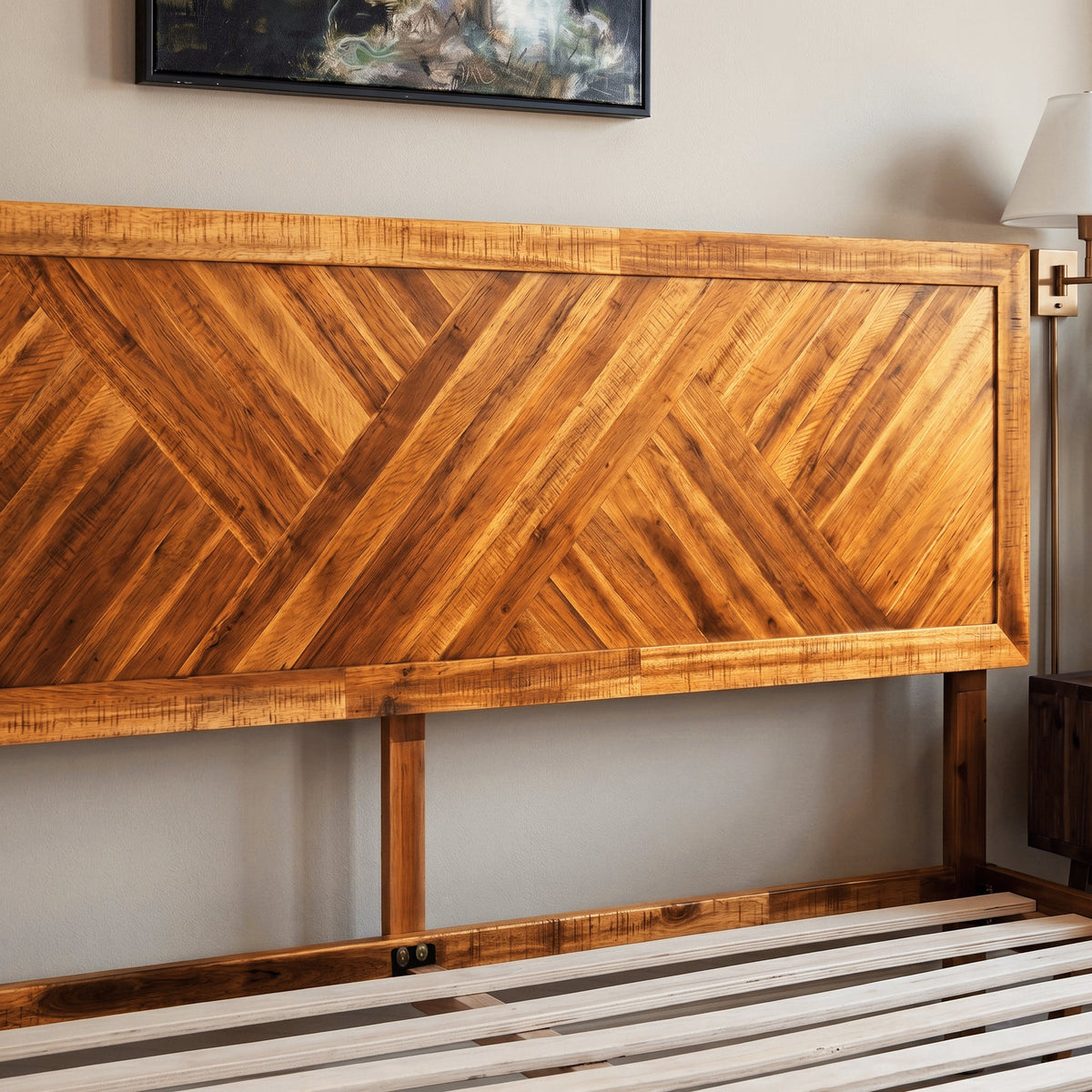 Sierra Deluxe Solid Wood Bed Frame-41