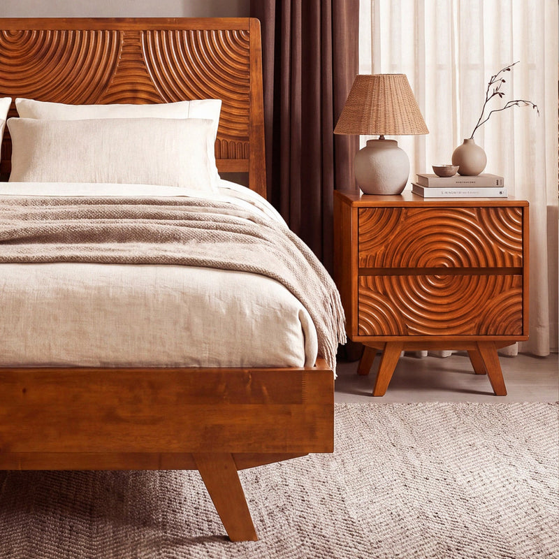 Base de cama de madera maciza Harmony-5
