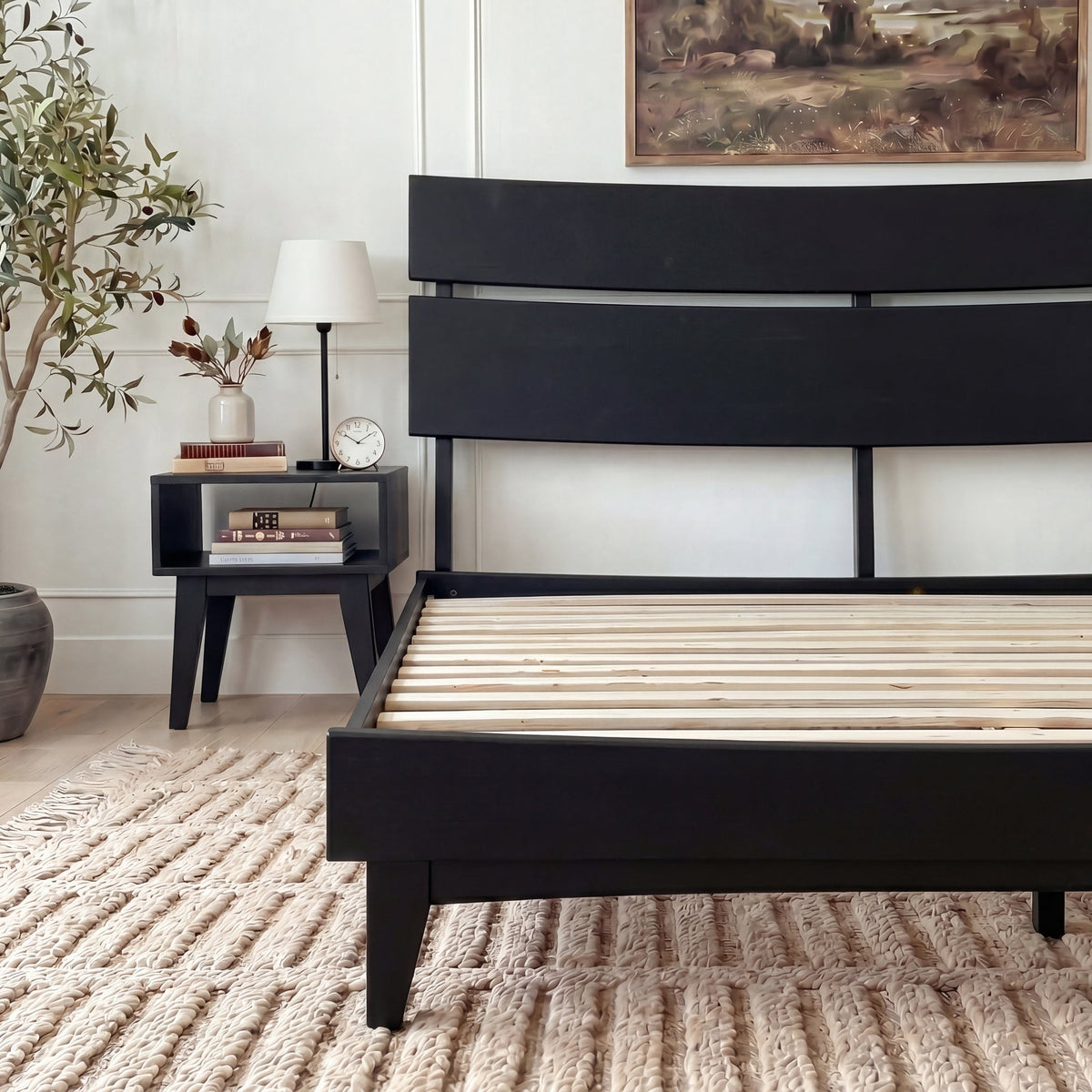 Aurora Solid Wood Bed Frame-44