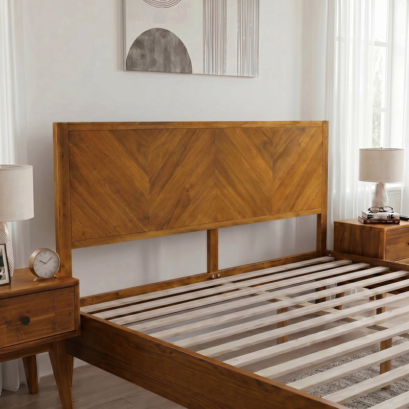 Alander Solid Wood Bed Frame-29