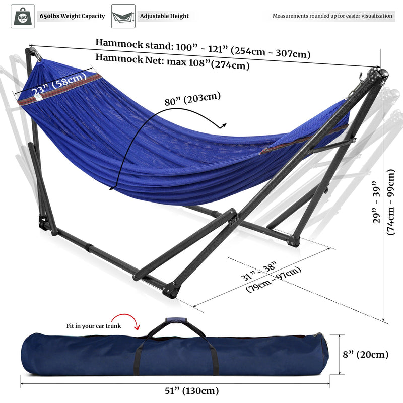 Hamaca universal con soporte de tamaño mediano-12