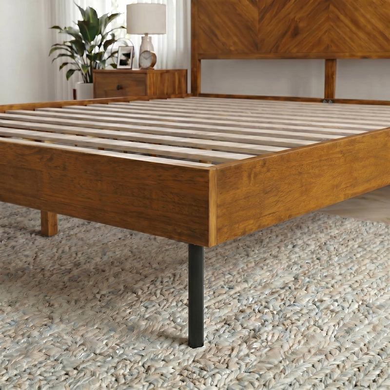 Alander Solid Wood Bed Frame-30