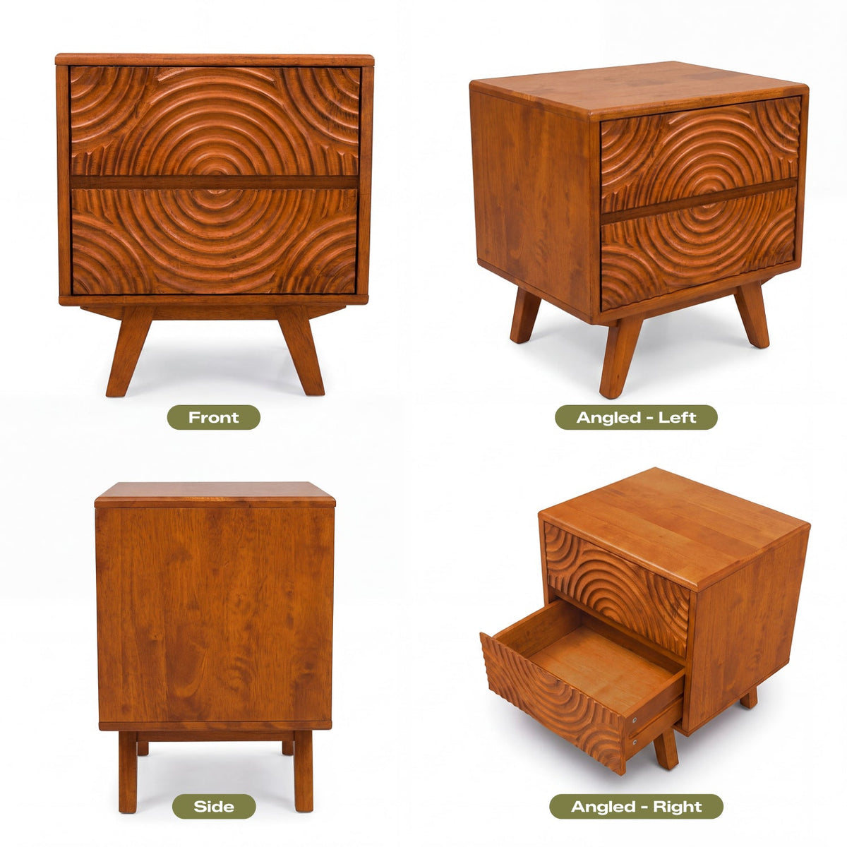 Harmony Solid Wood Nightstand-7