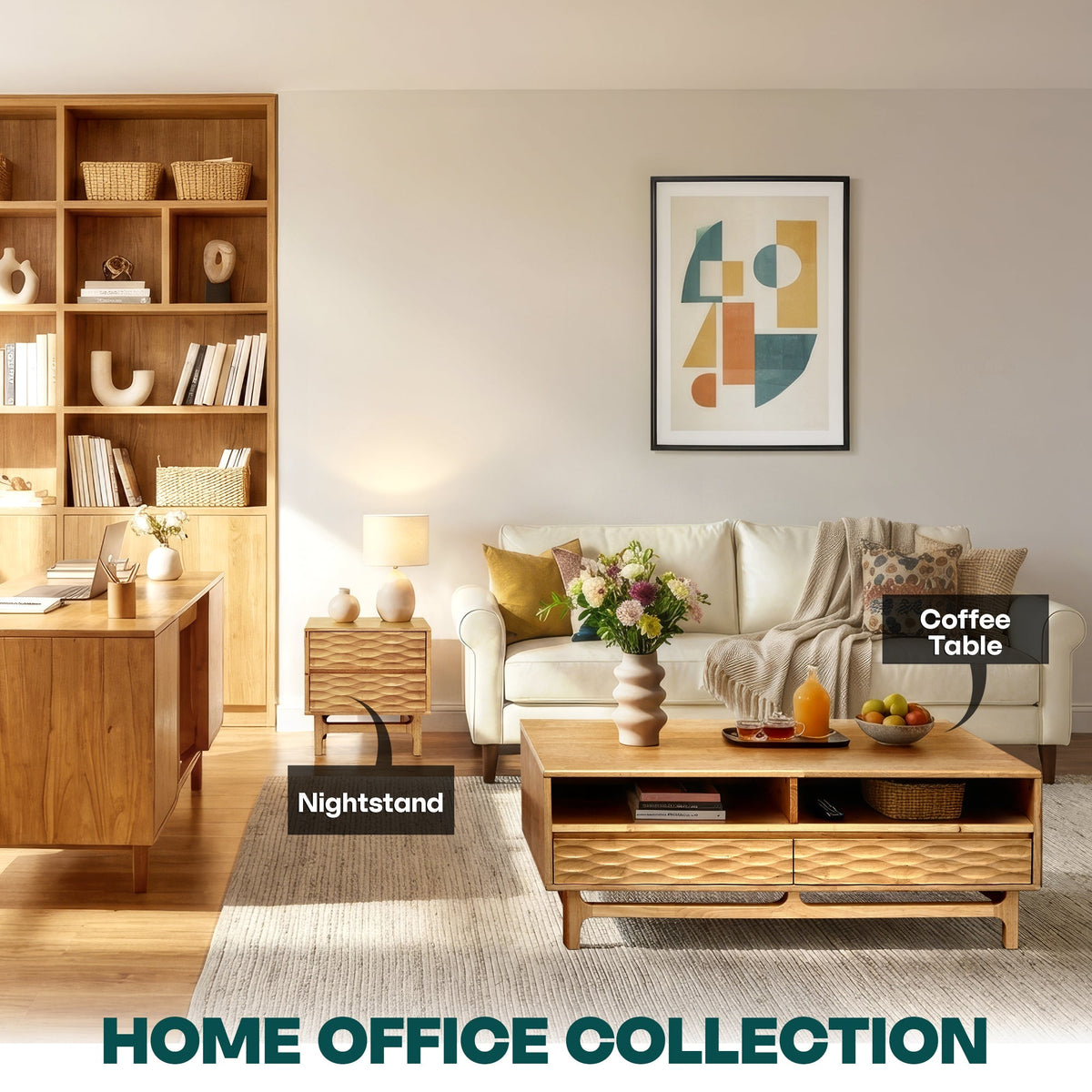 Elara Wooden Coffee Table-26