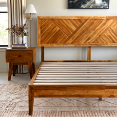Sierra Deluxe Solid Wood Bed Frame-40