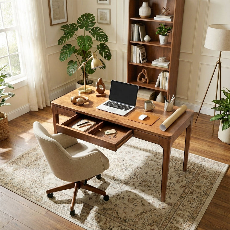 Wilma 48 Inches Solid Wood Desk-8