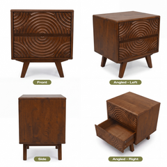 Harmony Solid Wood Nightstand-17