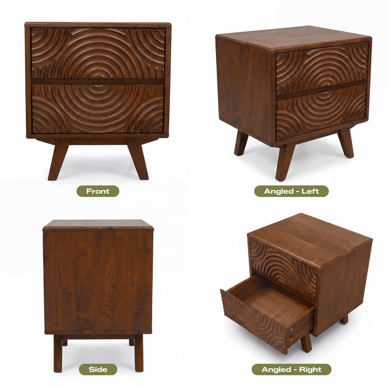 Harmony Solid Wood Nightstand-17