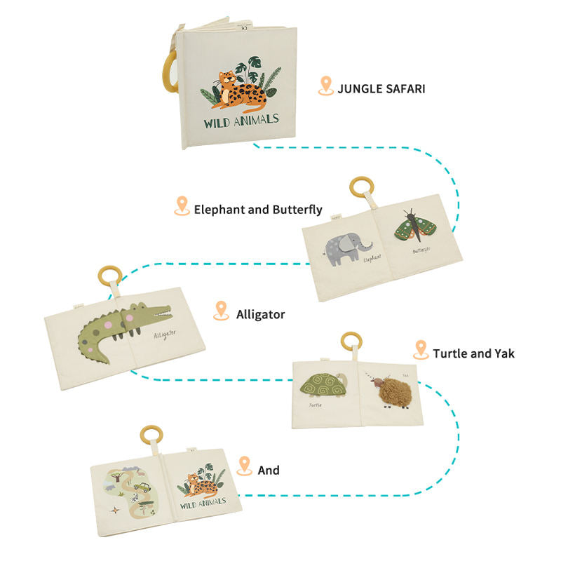 Wild Animals Crinkle Book | Wild Baby-4