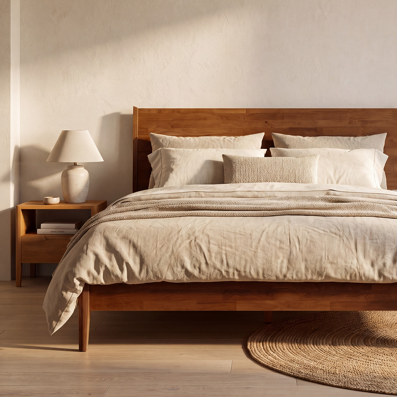 Estructura de Cama de Madera Maciza Haven-12