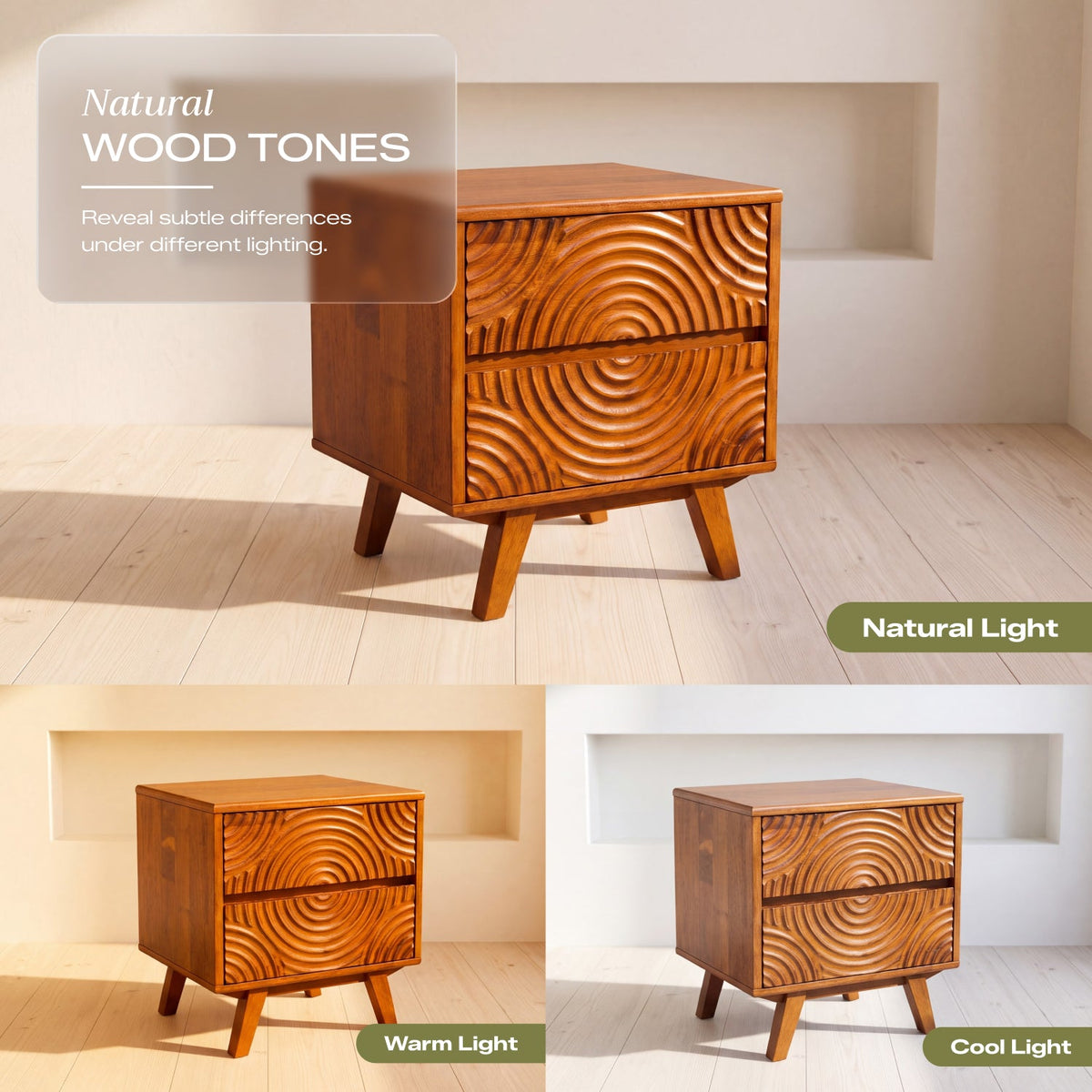 Harmony Solid Wood Nightstand-8