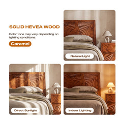 Base de cama de madera maciza Harmony-13