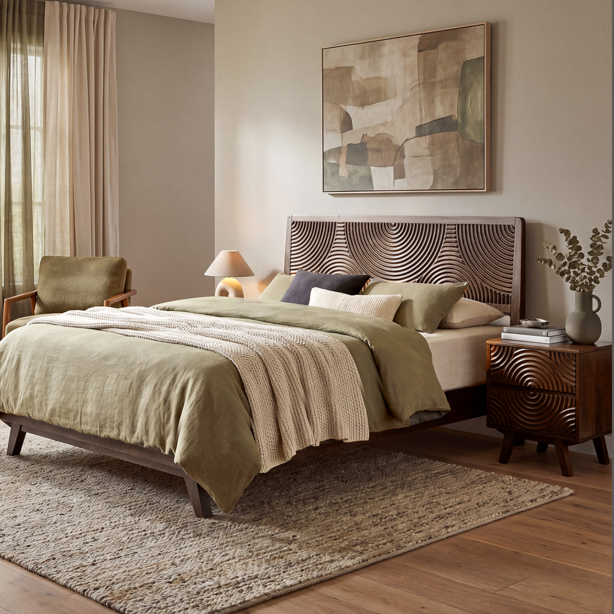 Harmony Solid Wood Nightstand-20