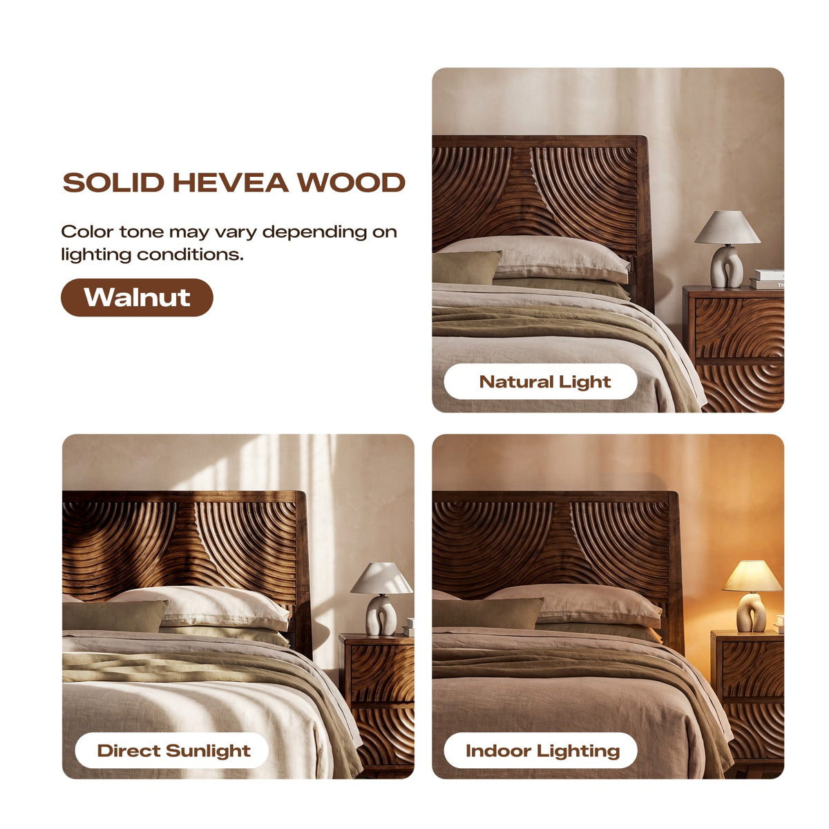 Base de cama de madera maciza Harmony-25