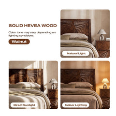 Base de cama de madera maciza Harmony-25