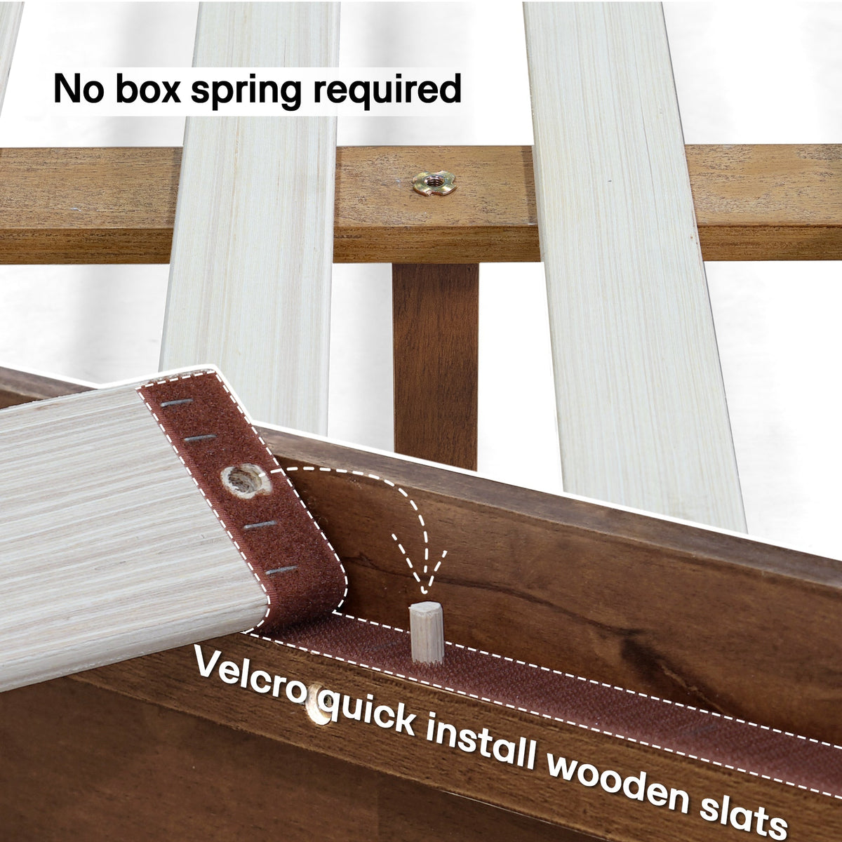 Aurora Solid Wood Bed Frame-17