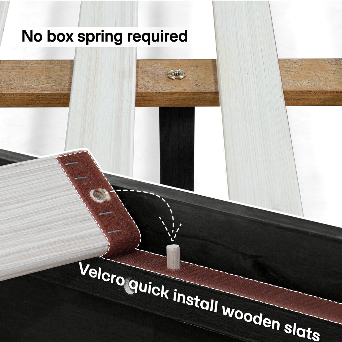 Aurora Solid Wood Bed Frame-48