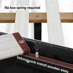 Aurora Solid Wood Bed Frame-48