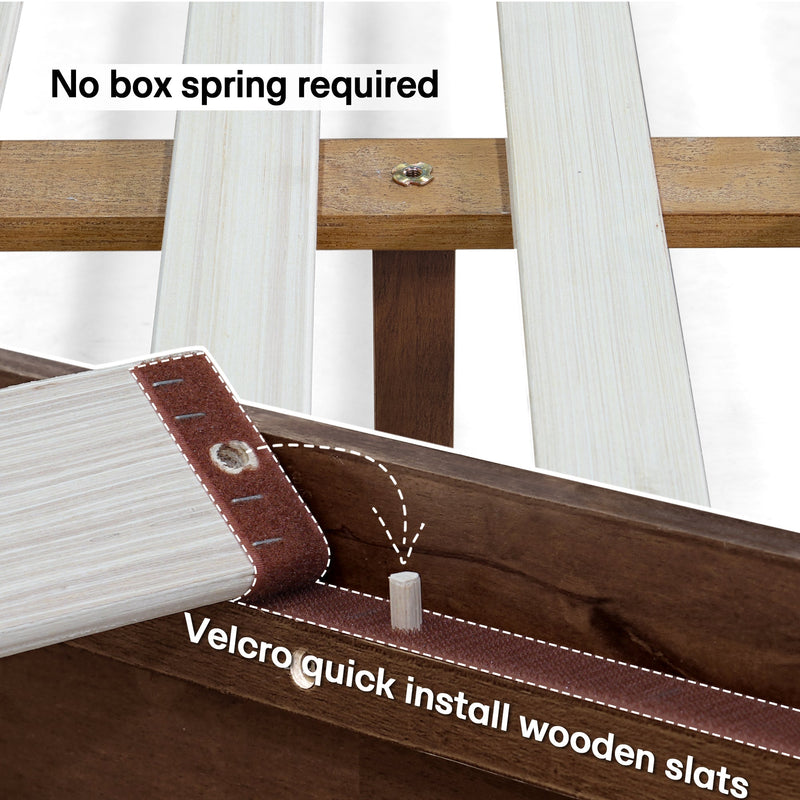 Aurora Solid Wood Bed Frame-37