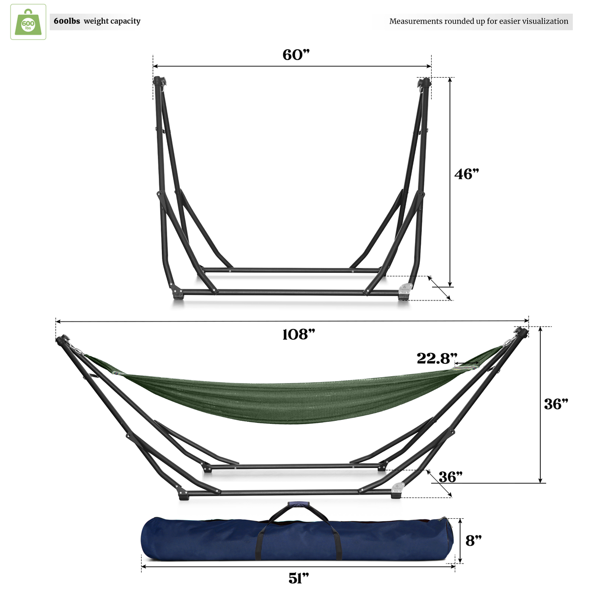 UniGen Transforming Hammock Stand-4