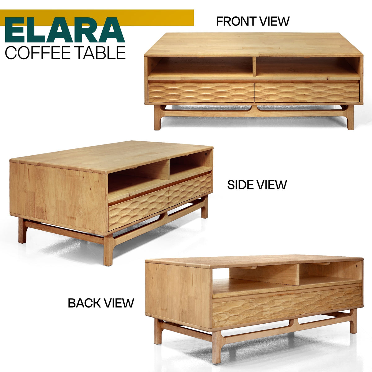 Elara Wooden Coffee Table-28