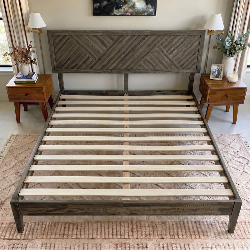 Sierra Deluxe Solid Wood Bed Frame-12
