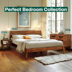 [Buy 1 Get 1] Callisto Solid Wood Bed Frame and Nightstand-12