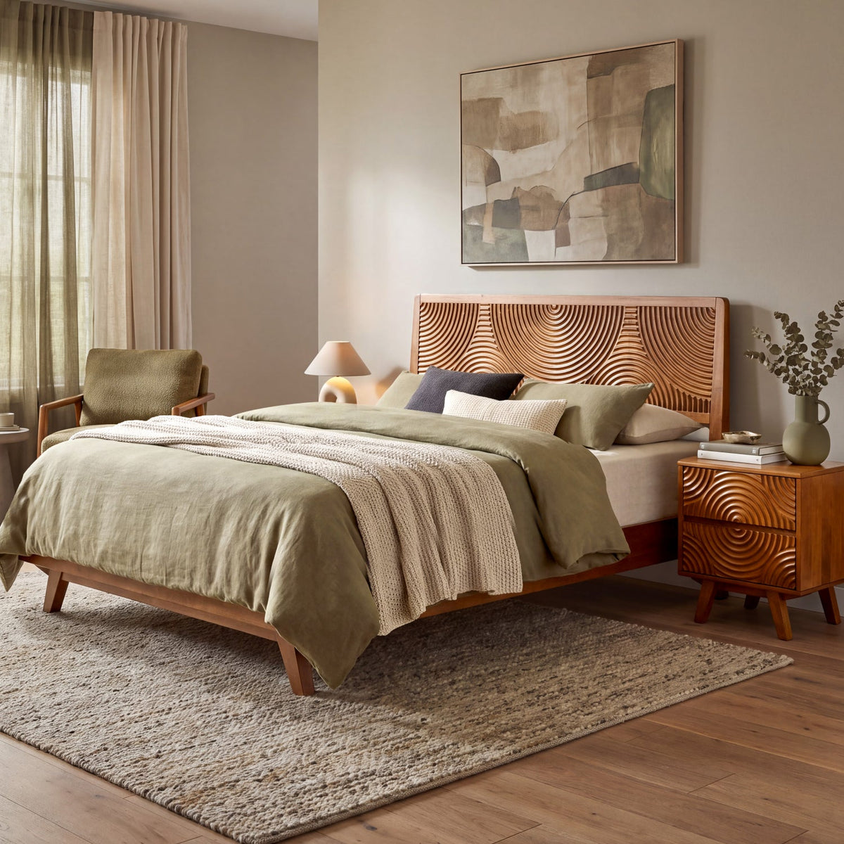 Harmony Solid Wood Nightstand-10
