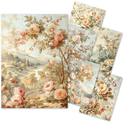 Tissue Paper A4 6/Pkg 18th Century-1