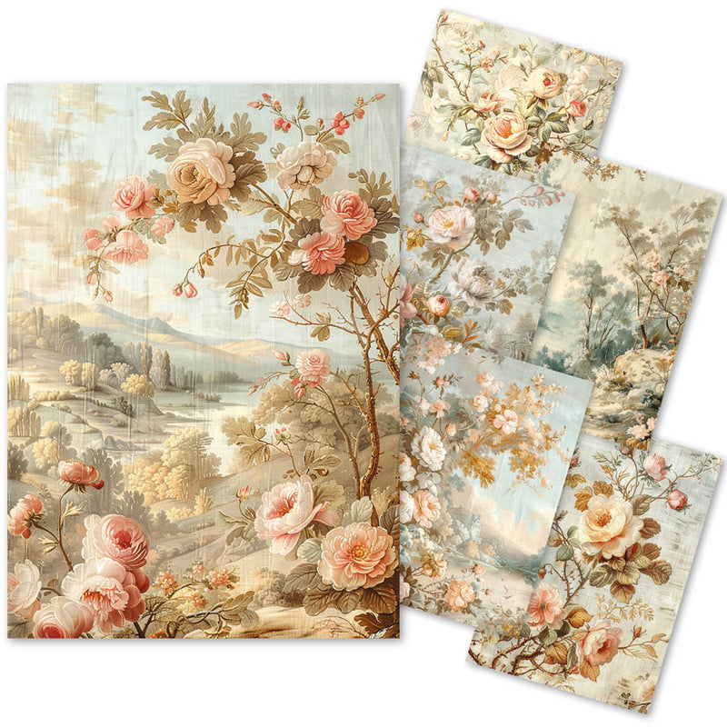 Tissue Paper A4 6/Pkg 18th Century-1
