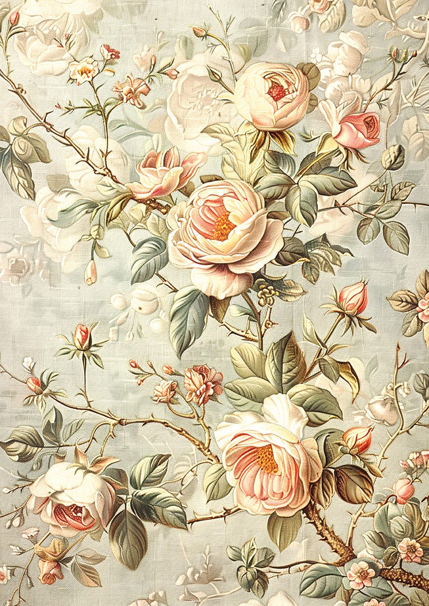 Tissue Paper A4 6/Pkg 18th Century-5