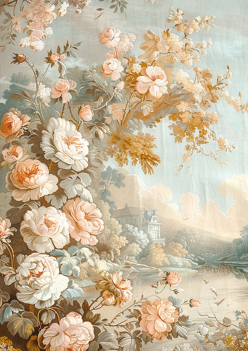 Tissue Paper A4 6/Pkg 18th Century-6