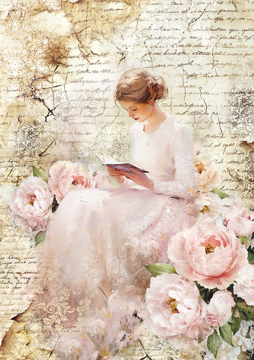 Tissue Paper A4 6/Pkg A Timeless Love-2