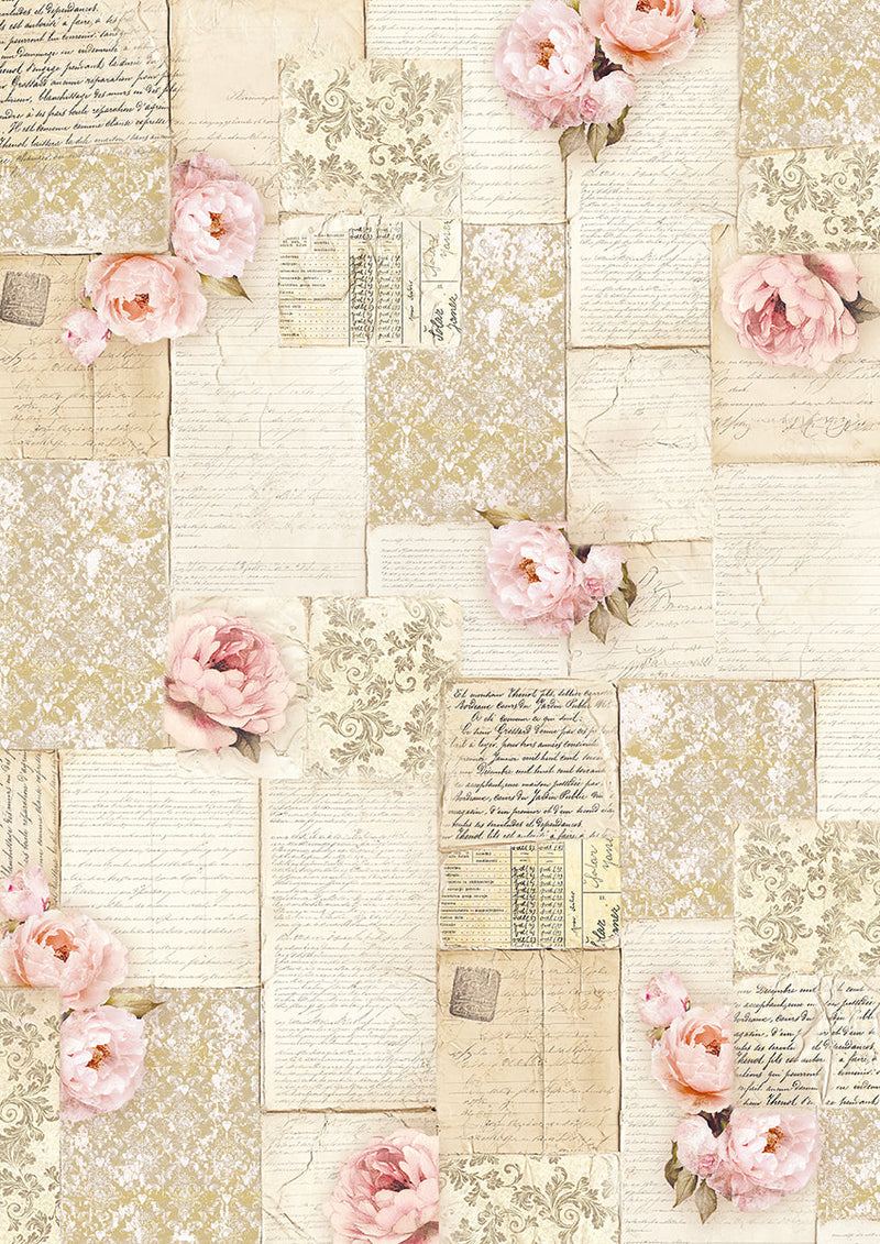 Tissue Paper A4 6/Pkg A Timeless Love-6
