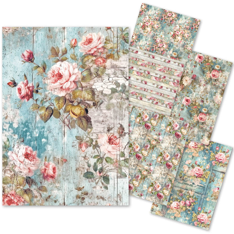 Tissue Paper A4 6/Pkg My Secret Garden-1