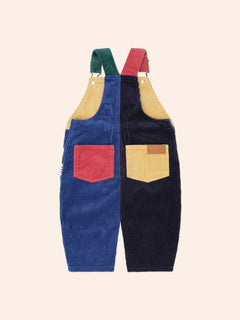 Colour Block Cord Overall | Multi | Huxbaby-3