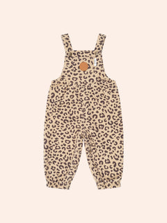 Leopard Print Denim Overalls | Huxbaby-3