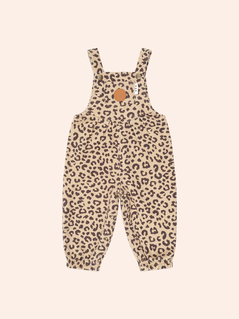 Leopard Print Denim Overalls | Huxbaby-3