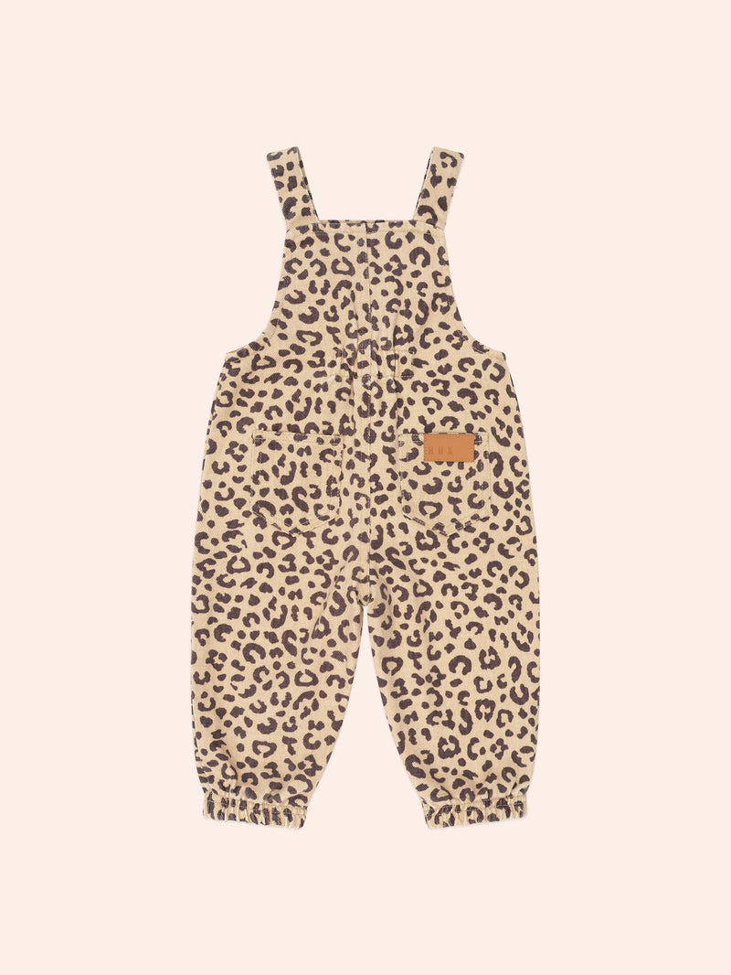 Leopard Print Denim Overalls | Huxbaby-4