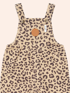 Leopard Print Denim Overalls | Huxbaby-5