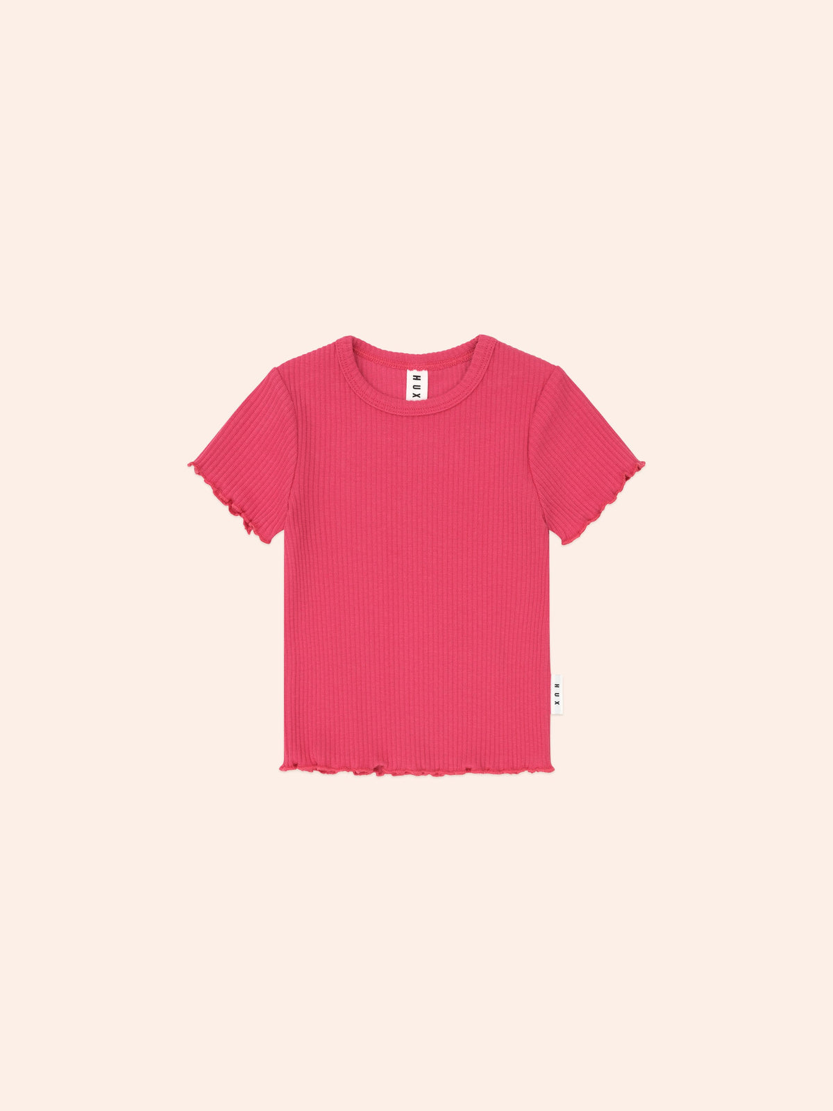 Cherry Rib Tee | Cherry | Huxbaby-1