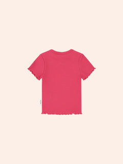 Cherry Rib Tee | Cherry | Huxbaby-2
