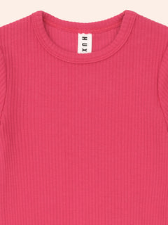 Cherry Rib Tee | Cherry | Huxbaby-3