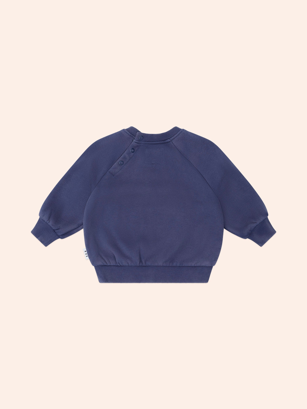 Tradie Dino Sweatshirt | Washed Navy | Huxbaby-3