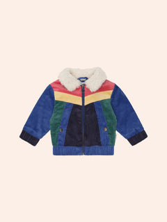 Colour Block Cord Jacket | Multi | Huxbaby-2
