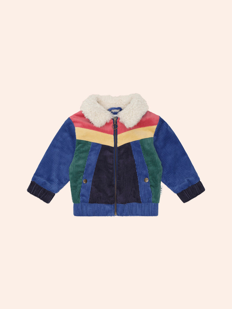 Colour Block Cord Jacket | Multi | Huxbaby-2