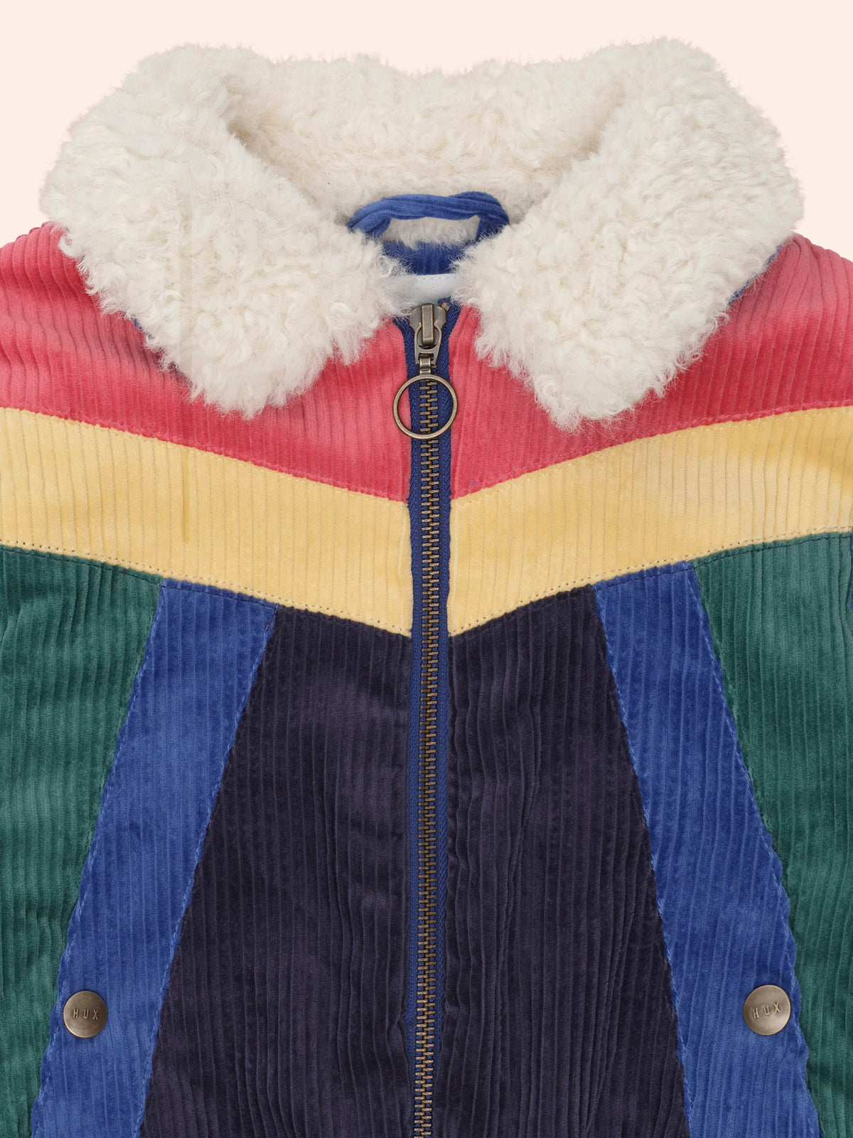 Colour Block Cord Jacket | Multi | Huxbaby-4