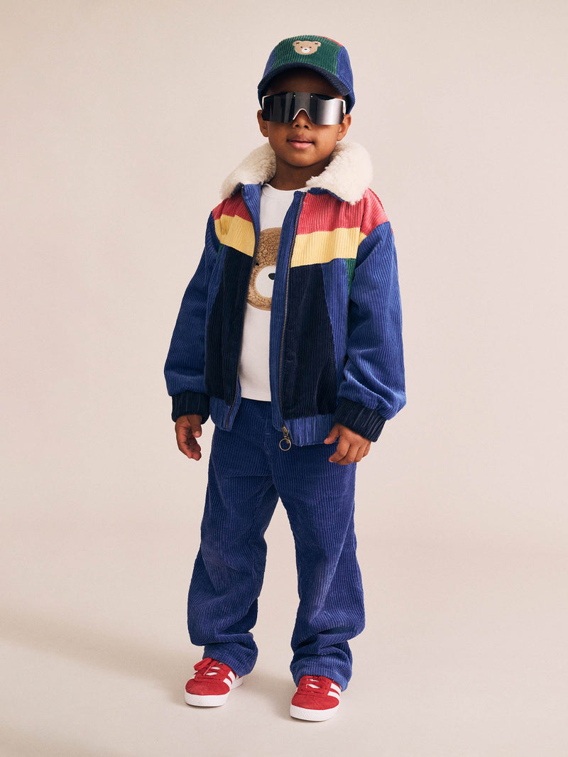 Colour Block Cord Jacket | Multi | Huxbaby-1
